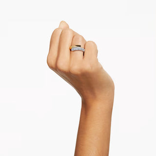 Swarovski Dextera cocktail ring, White, Gold-tone plated 5668810