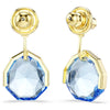 Swarovski Gema earring jackets, Blue, Gold-tone plated 5737449
