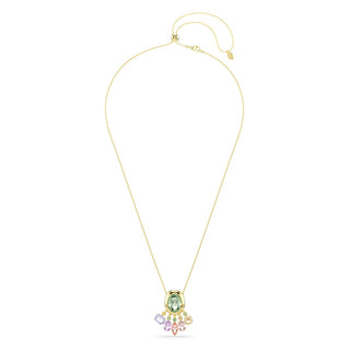 Swarovski Gema pendant, Mixed cuts, Dangling crystals, Multicolored, Gold-tone plated 5741587