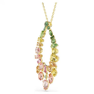 Swarovski Gema pendant Mixed cuts, Multicoloured, Gold-tone plated 5741589