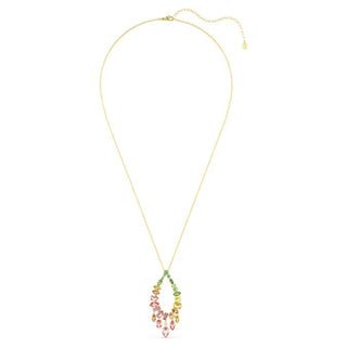 Swarovski Gema pendant Mixed cuts, Multicoloured, Gold-tone plated 5741589