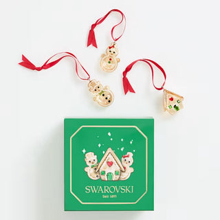 Swarovski Holiday Cheers Gingerbread Ornament Set 5701511