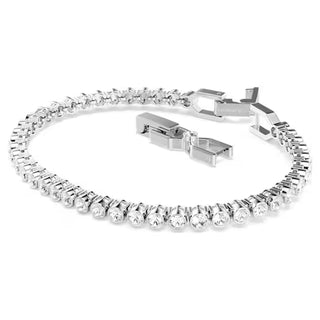 Swarovski Imber Tennis bracelet Round cut, White, Rhodium plated - 1808960