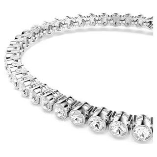 Swarovski Imber Tennis bracelet Round cut, White, Rhodium plated - 1808960
