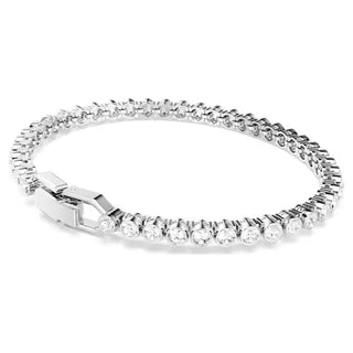 Swarovski Imber Tennis bracelet Round cut, White, Rhodium plated - 1808960