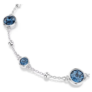 Swarovski Imber bracelet, Round cut, Blue, Rhodium plated 5730679
