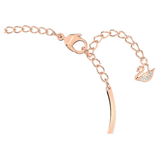 Swarovski Infinity bangle, Infinity and heart, White, Mixed metal finish - 5518869