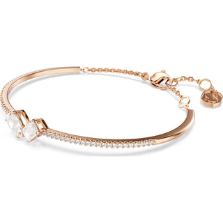 Swarovski Mesmera bangle, Mixed cuts, White, Rose gold-tone plated 5734247
