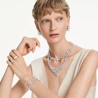 Swarovski Mesmera bracelet, Mixed cuts, White, Rhodium plated 5731959