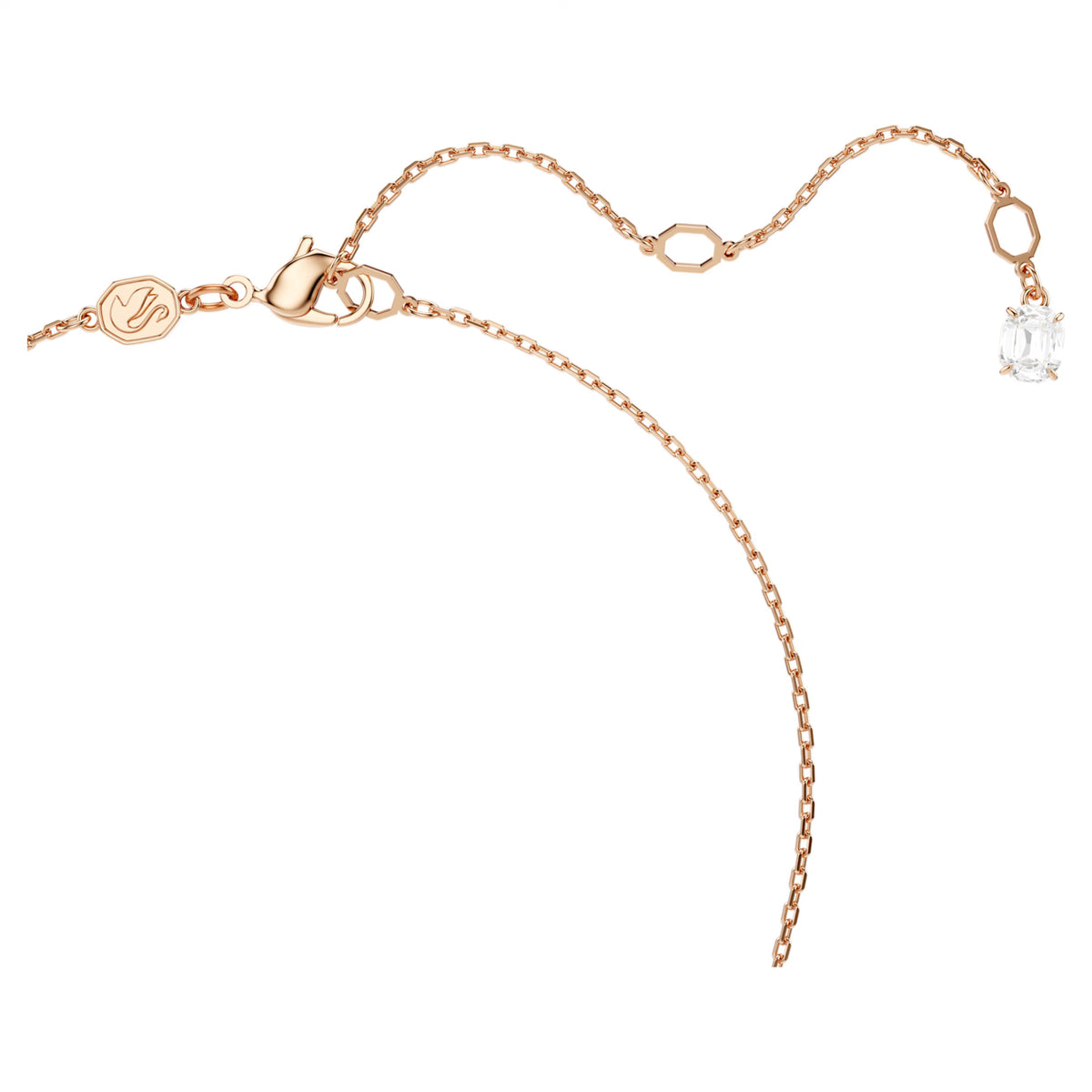 Swarovski Mesmera set, Pear cut, Octagon cut, White, Rose gold-tone plated 5734246