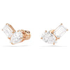 Swarovski Mesmera set, Pear cut, Octagon cut, White, Rose gold-tone plated 5734246