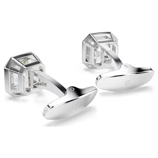Swarovski Millenia cufflinks, Octagon cut, White, Rhodium plated 5733306