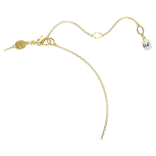 Swarovski Stilla Attract pendant, Round cut, White, Gold-tone plated 5723298