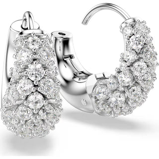 Swarovski Sublima earrings, White, Rhodium plated 5732282