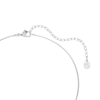 Swarovski Symbolica pendant, Crystal pearl, Round cut, Pavé, Horse shoe, White, Rhodium plated 5736972