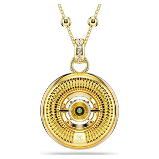 Swarovski Symbolica pendant, Evil eye, Medium, Multicolored, Gold-tone plated - 5692166