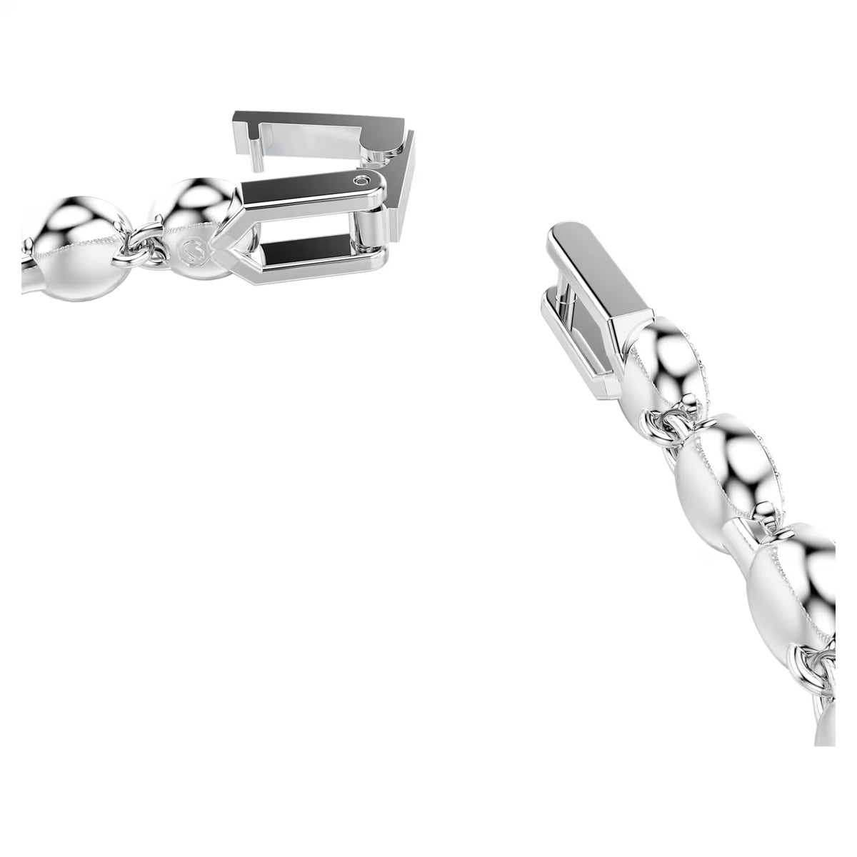 Swarovski Una Angelic Tennis bracelet, Round cut, Blue, Rhodium plated 5733401