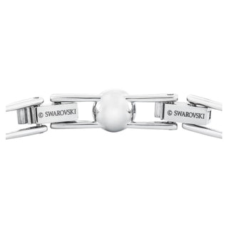 Swarovski Una/Angelic Tennis bracelet Round cut, Small, White, Rhodium plated - 5071173