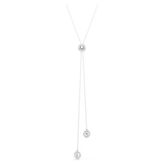 Swarovski Una Angelic Y pendant Round cut, White, Rhodium plated 5733067