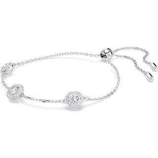 Swarovski Una Angelic bracelet, Round cut, Double sided motifs, White, Rhodium plated 5732272