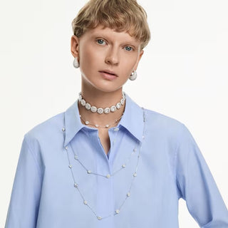 Swarovski Una Angelic choker White, Rhodium plated 5733194