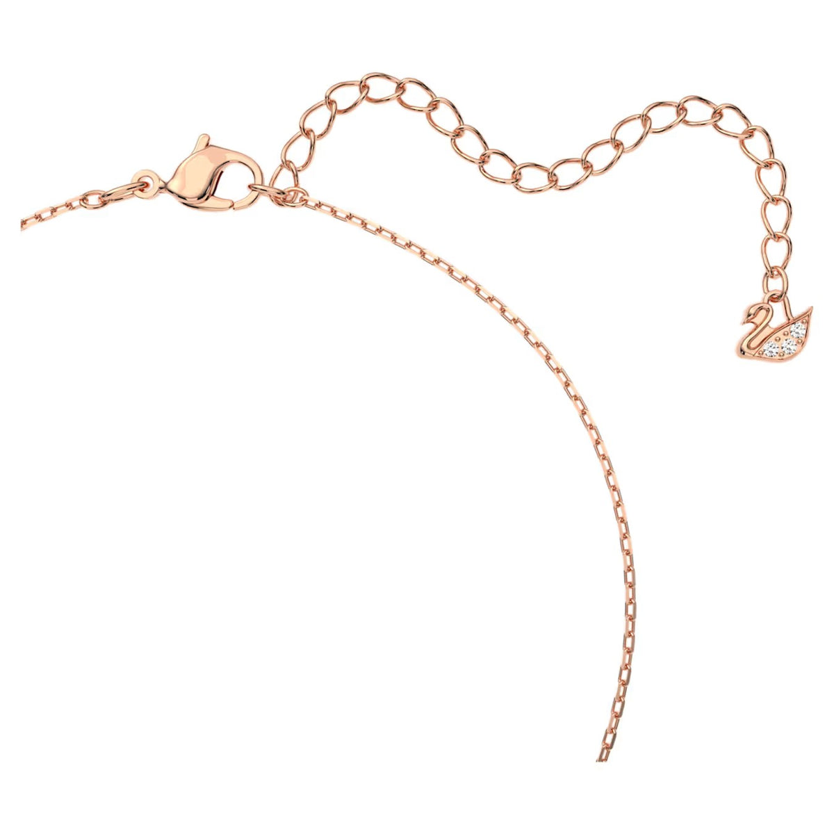 Swarovski Una necklace, Clover, Pink, Rose gold-tone plated - 5514488