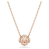 Swarovski Una necklace, Clover, Pink, Rose gold-tone plated - 5514488