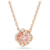 Swarovski Una necklace, Clover, Pink, Rose gold-tone plated - 5514488