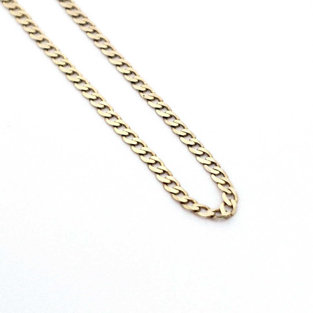 Tobillera de oro amarillo de 10 quilates: ajustable de 9 a 10 pulgadas