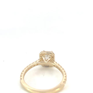 14K Yellow Gold 0.91cttw Lab Grown Diamond Engagement Ring