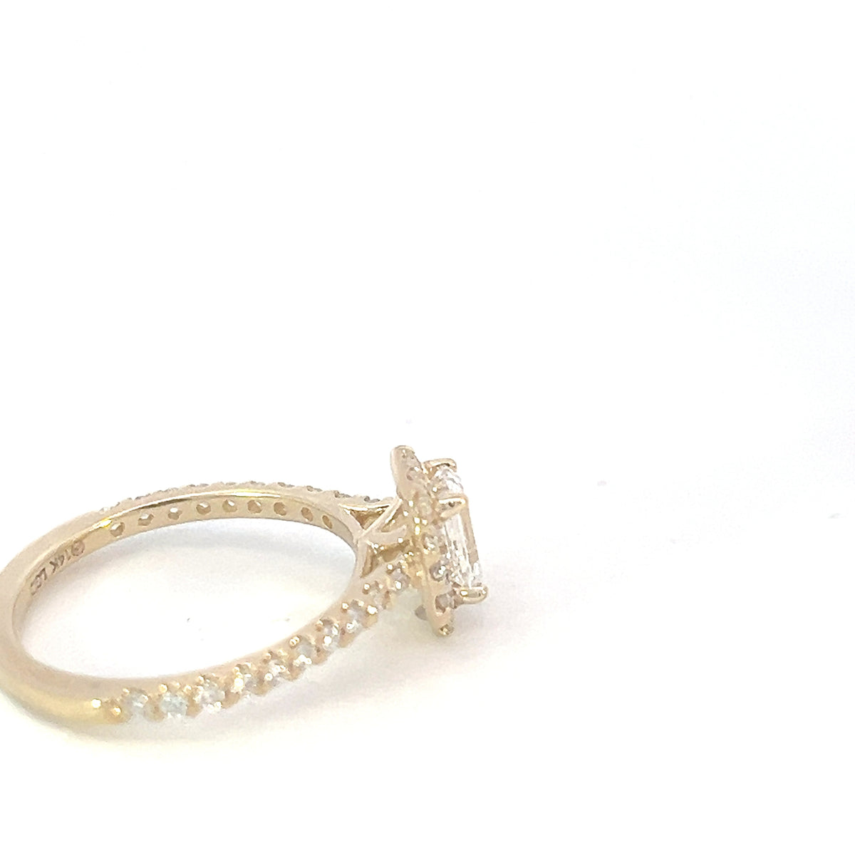 14K Yellow Gold 0.91cttw Lab Grown Diamond Engagement Ring