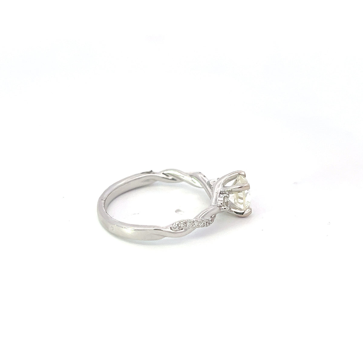 14K White Gold 1.12cttw Diamond Ring