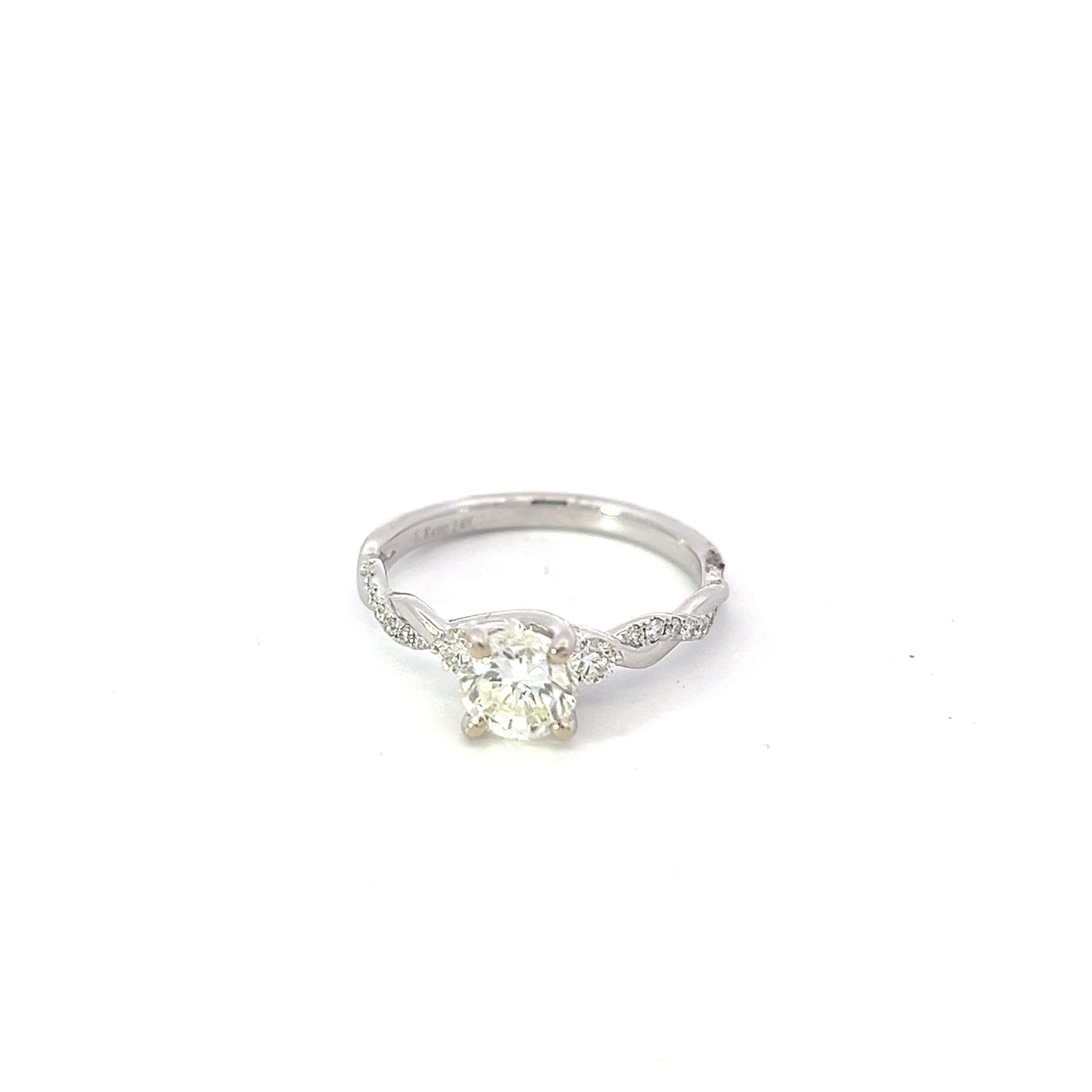 14K White Gold 1.12cttw Diamond Ring