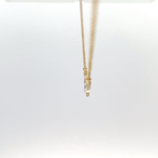 10K Yellow Gold 0.13cttw Diamond Necklace