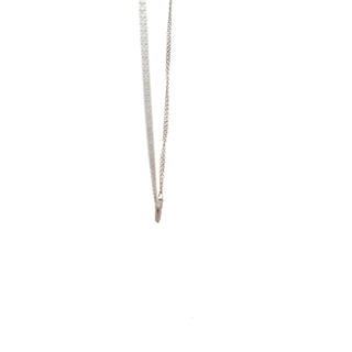 Sterling Silver 0.13cttw Diamond Heart  Pendant, 18"