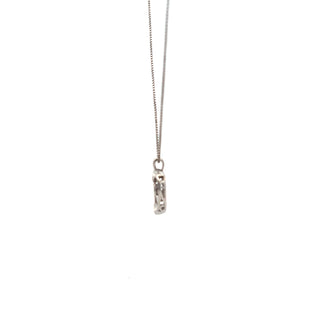 Sterling Silver 0.03cttw Diamond Heart Pulse Pendant, 18"