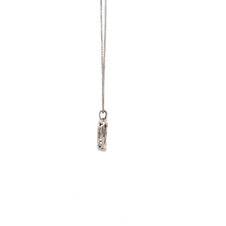 Sterling Silver 0.03cttw Diamond Heart Pulse Pendant, 18"