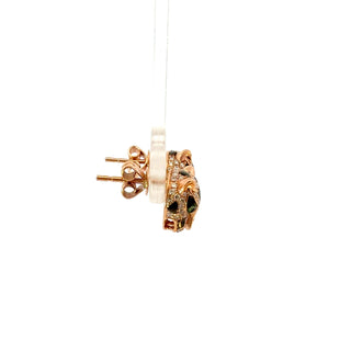Previously Loved - Effy® 1/2 ct. t.w. Diamond Panther Earrings in 14K Rose Gold