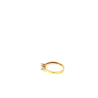 10K Yellow Gold 0.50cttw Emerald cut Lab Grown Diamond Ring