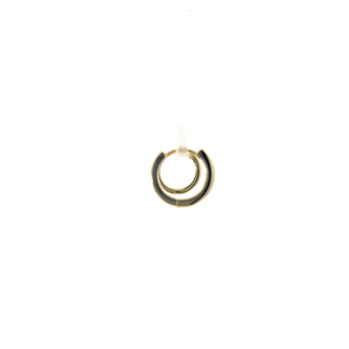 925 Sterling Silver Gold Plated  Cubic Zirconia Hoops