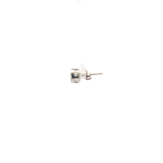 925 Sterling Silver  CZ Earrings 6mm