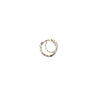 925 Sterling Silver Diamond cut  Hoops 15mm