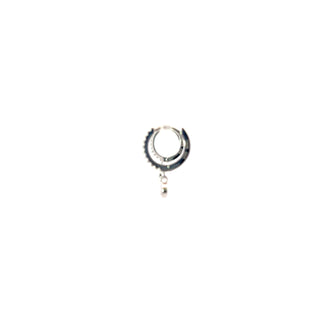 925 Sterling Silver Cubic Zirconia Hoops