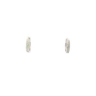 925 Sterling Silver Cubic Zirconia Hoops