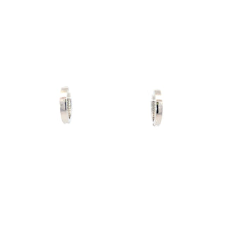 925 Sterling Silver Cubic Zirconia Hoops
