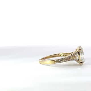 14K Gold 2.25cttw Lab Grown Engagement Ring