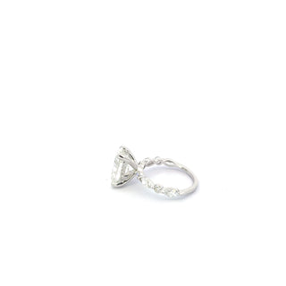 14K Gold 4.00ct Oval Lab Grown Diamond Engagement Ring