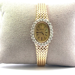 Pre- Owned Rolex Cocktail Watch | 14K Gold & Diamond Bezel | Manual Winding | Completely Serviced and Overhauled | Very Rare