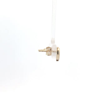10K Yellow Gold Diamond Dolphin Earrings