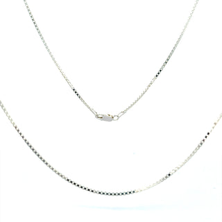 Tracking - 925 Silver 1.3mm Box Chain, Lobster Clasp